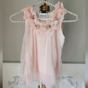 Girls Fougar brand Pink Floral Top
